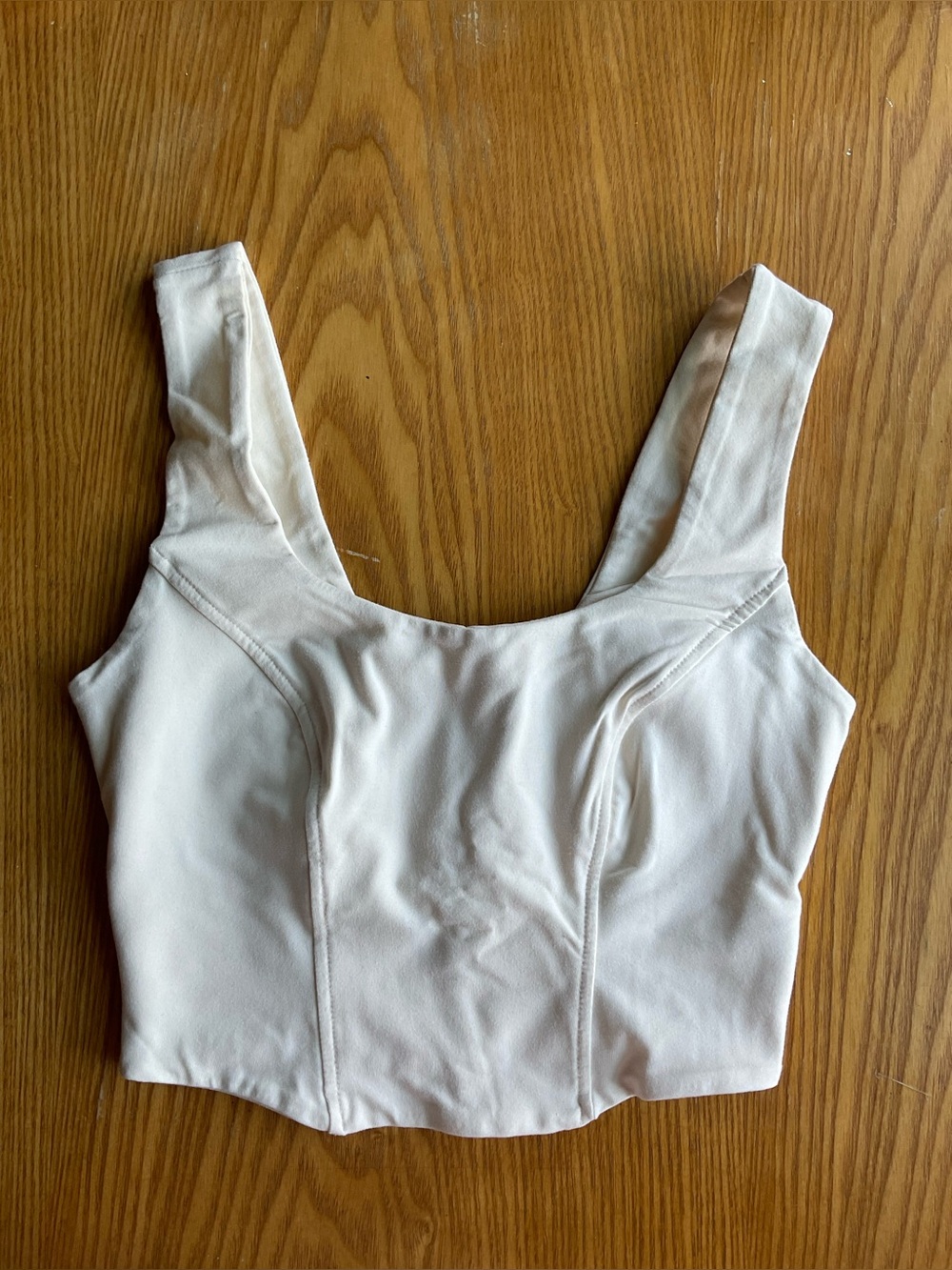 Aym Studio White Cropped Tank Top